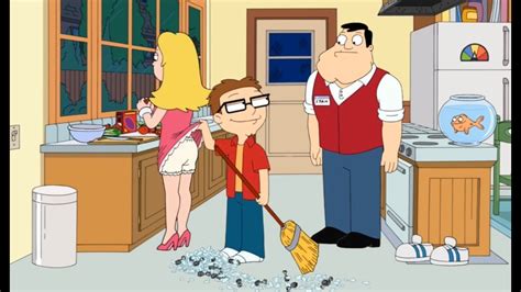 Grabbing his mother's elbows, and ignoring her feeble protestations, he pushed her arms up above her head, placing her hands wide apart and high on his sister's door frame. . American dad francine porn
